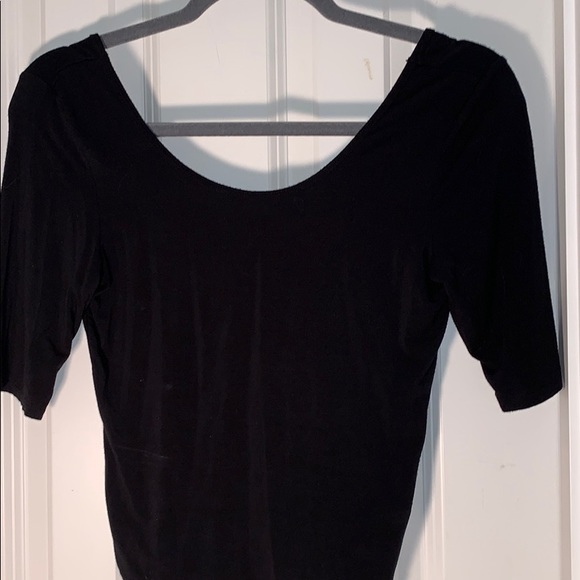 Tight Black Mid-Length Sleeve Top - Picture 1 of 2
